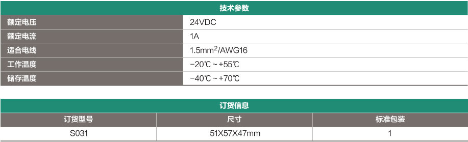 帶指示燈8位轉換端子臺S031